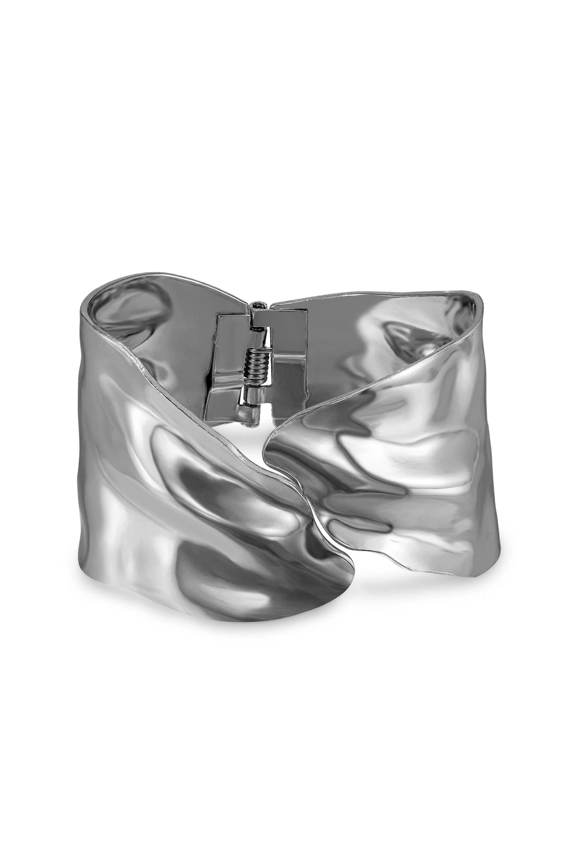 Abstract Melted Cuff Bracelet for Women - Unique Handmade Boho Jewelry - Perfect for Casual Wear, Parties & Gifts