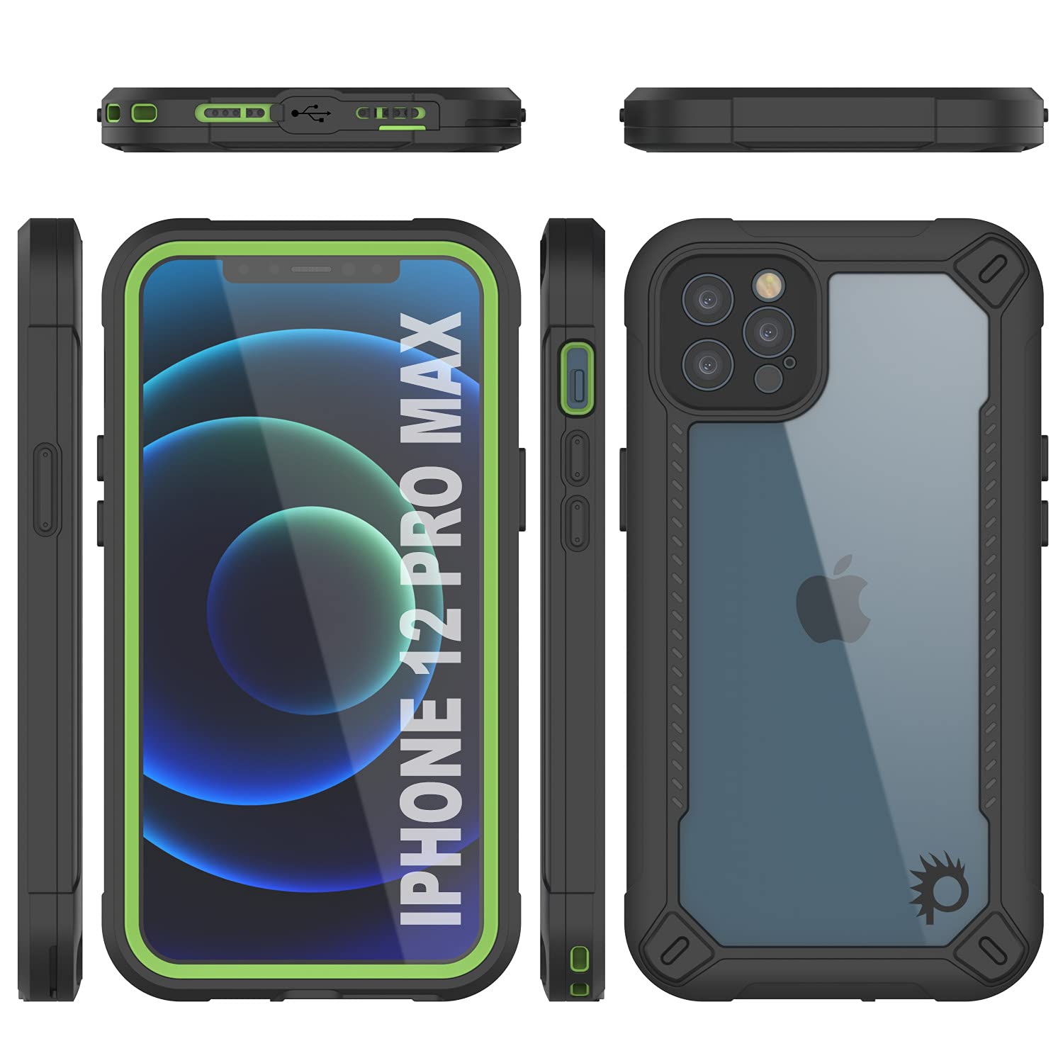 **Punkcase Waterproof Case for iPhone 12 Pro Max (6.7