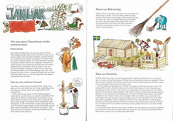 A Year with Findus: Seasonal Crafts and Nature Activities by Sven Nordqvist, Eva Lena Larsson & Kennert Danielsson - Perfect for Family Bonding and Outdoor Adventures