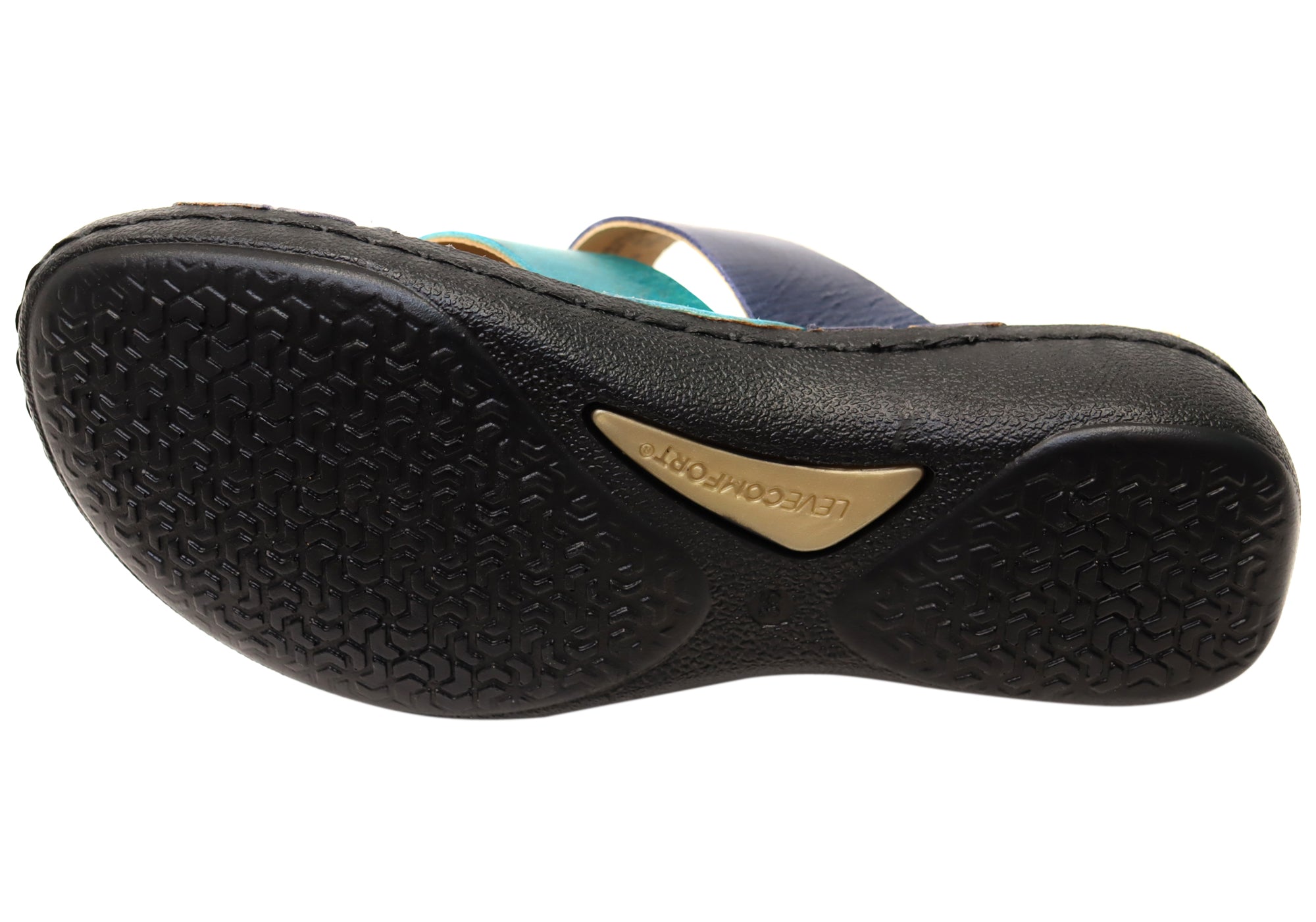 Levecomfort Debra Women's Brazilian Comfortable Leather Slides Sandals - Soft & Supportive for Casual Wear, Beach, and Home Use