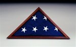 Memorial Flag Case for 5x9.5 Foot Flag - Premium Poplar Wood Display Case with Glass Front | Perfect for Military, Veterans & Patriotic Home Decor