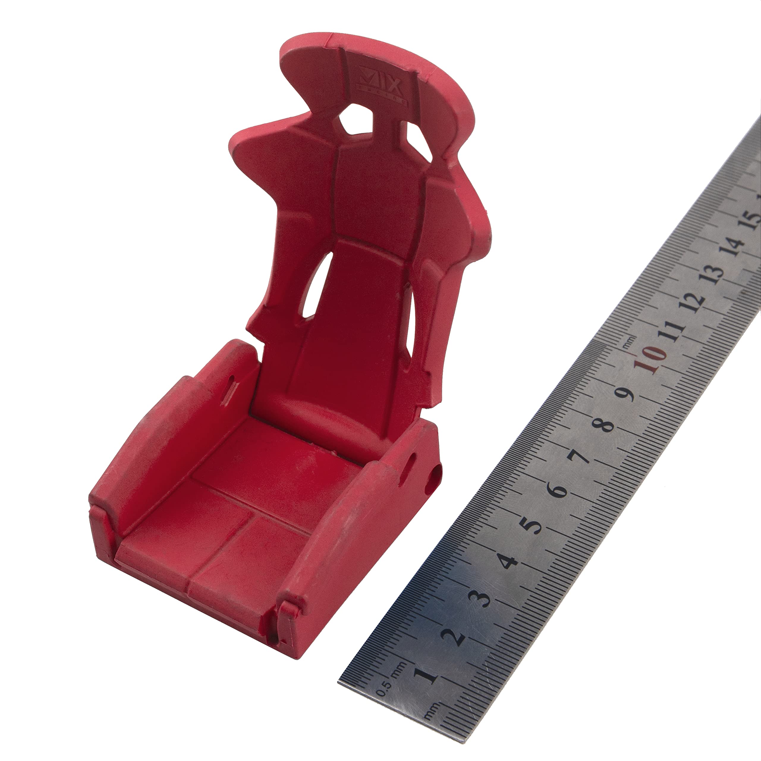2Pcs Vgoohobby Plastic RC Toy Car Seat Simulation Accessories - Compatible with Traxxas TRX-4, Axial SCX10 90046, Tamiya CC01 1/10 Scale RC Crawler (Red) - Perfect for DIY RC Car Interior Upgrades and Realistic Crawler Scenes