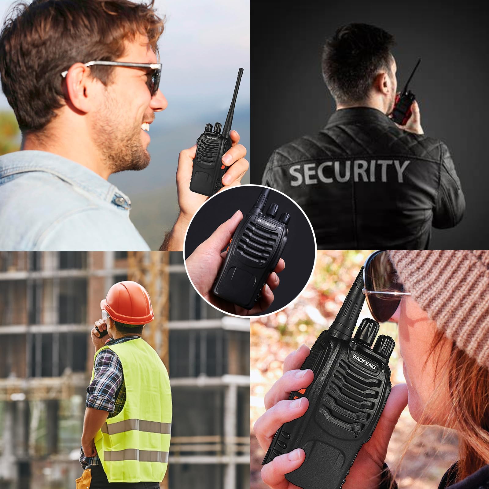 12 Pack Baofeng BF-888S Long Range Walkie Talkies for Adults - Rechargeable Two-Way Radios with 16 Channels, Earpiece Mic & Flashlight - Ideal for Team Communication, School Activities, Hunting, Skiing & Outdoor Adventures