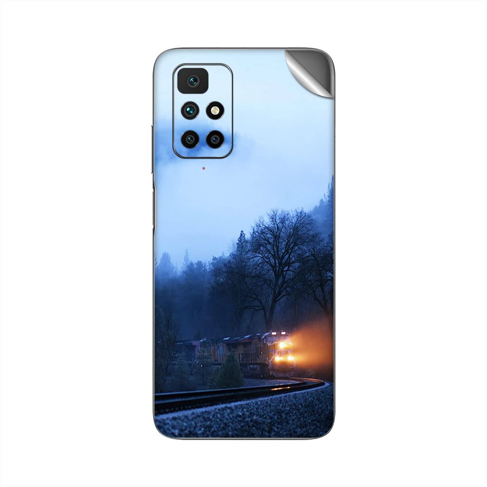 Printed Vinyl Skin Sticker Decal for Redmi 10 Prime - Night Train Multicolor Protective Wrap | Custom Phone Cover for Xiaomi Redmi 10 Prime | Perfect for Personalization, Scratch Protection & Style Enhancement