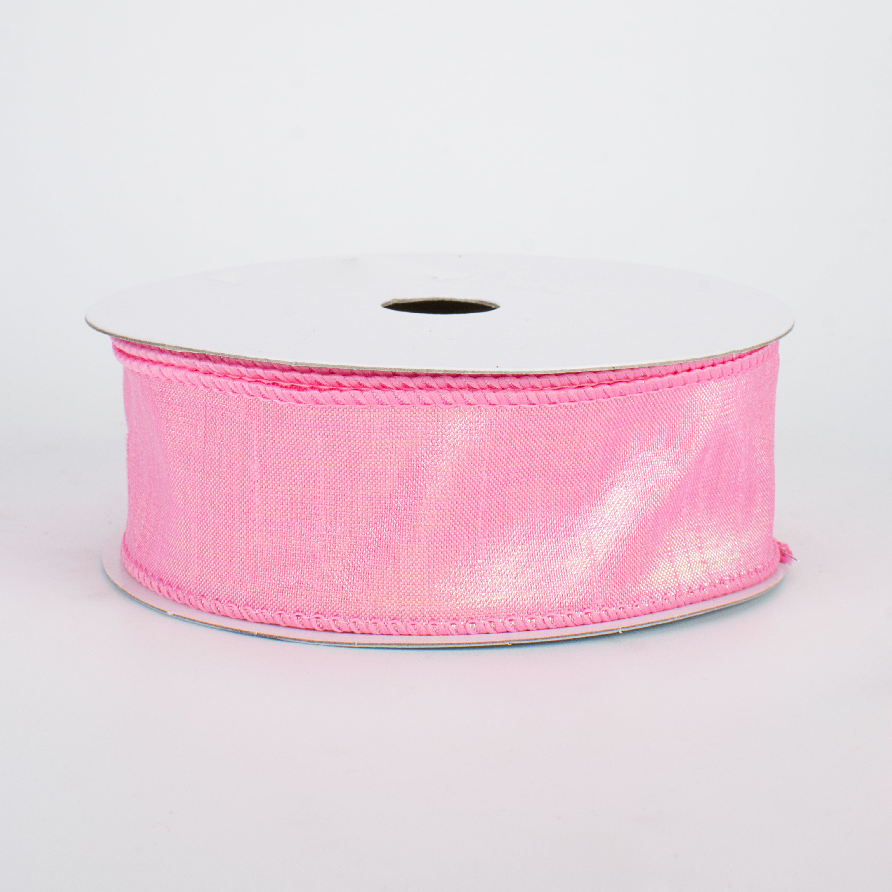 1.5 Inch Iridescent Dupioni Ribbon - Pink Silk Ribbon for DIY Crafts, Gift Wrapping, Wedding Decor (10 Yards)
