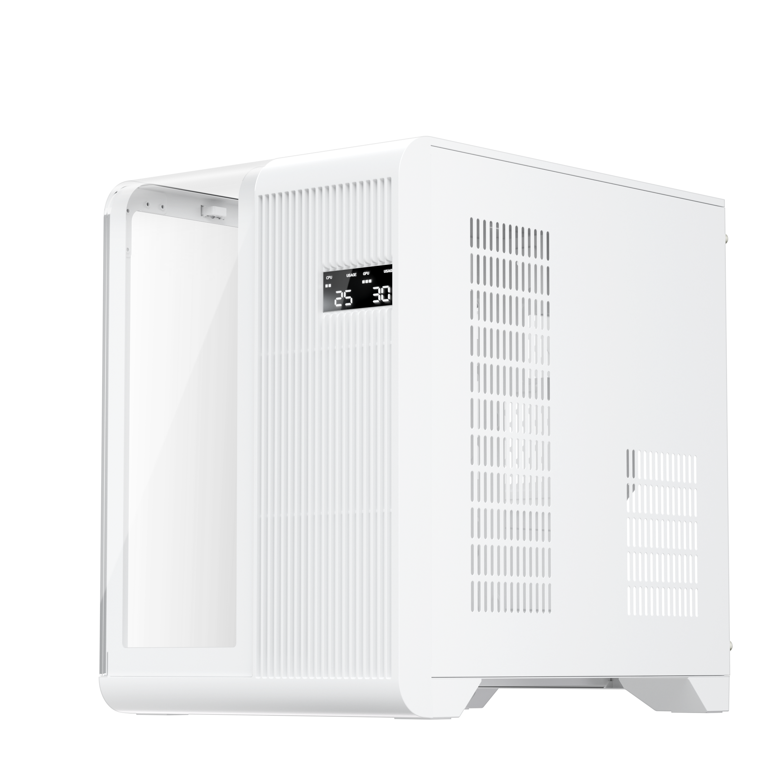 1st Player RT5 M ATX ITX PC Gaming Case - Compact White Computer Case for High-Performance Gaming & Home Office Builds - Perfect for Small Spaces & RGB Lighting Setups