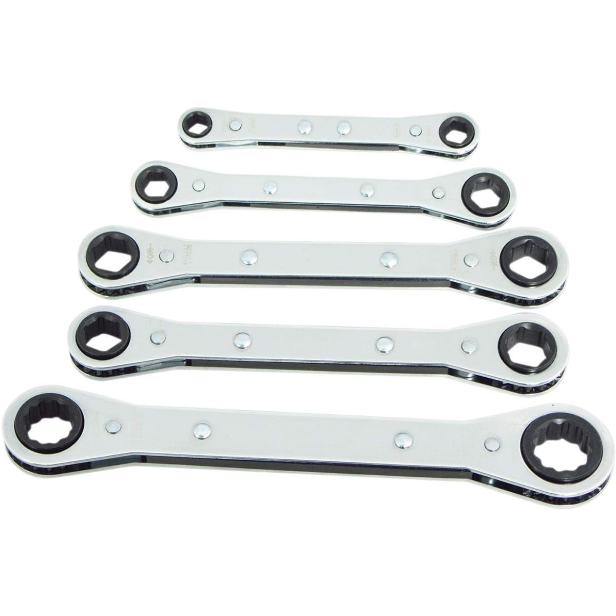 LANG TOOLS RB-5 Ratcheting Wrench Set SAE - Professional Automotive Tool Kit for DIY Repairs & Mechanical Work