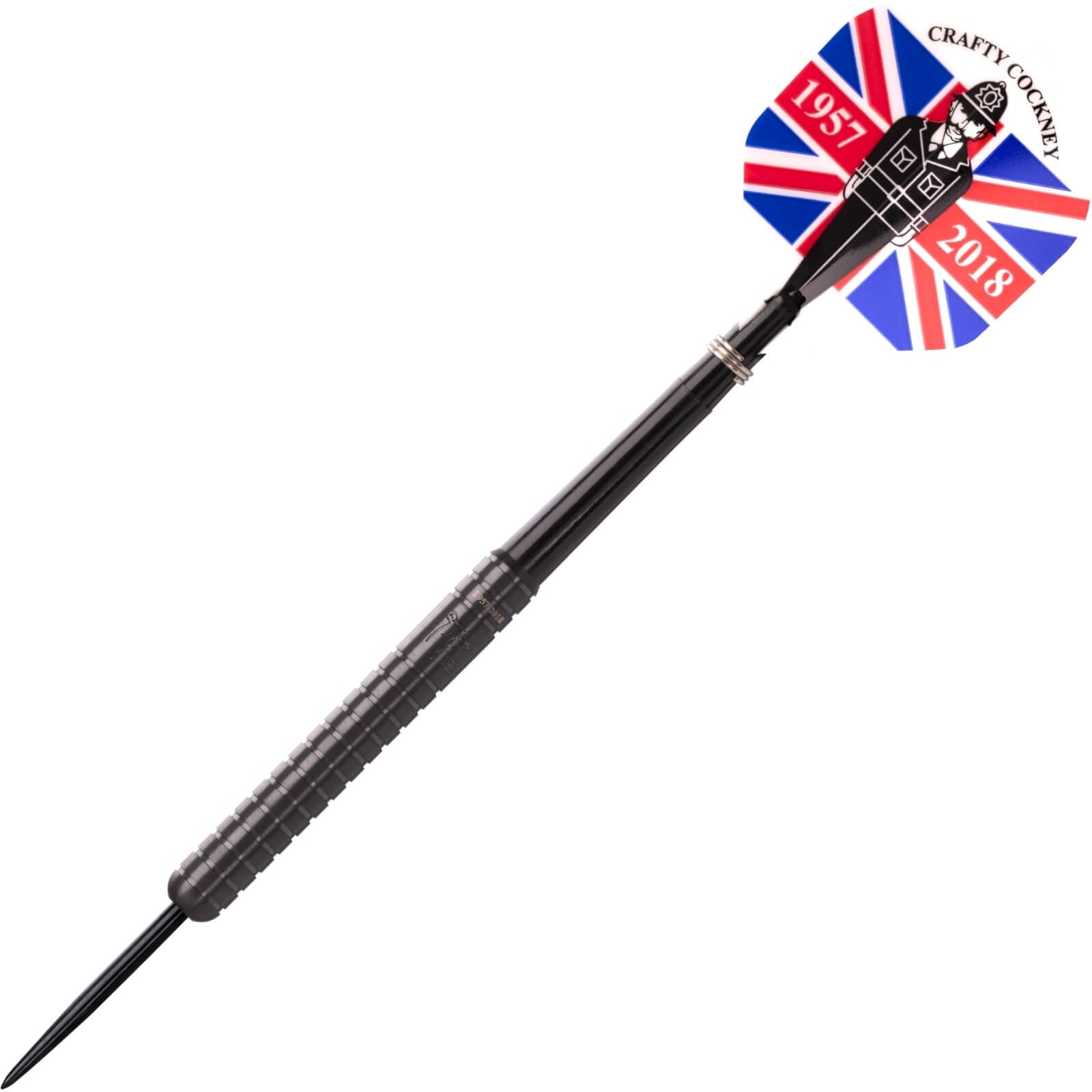 Eric Bristow Black Steel Tip Darts - 90% Tungsten Professional Darts Set (22g, 24g, 26g) for Competitive Play & Training - Legend Darts Collection