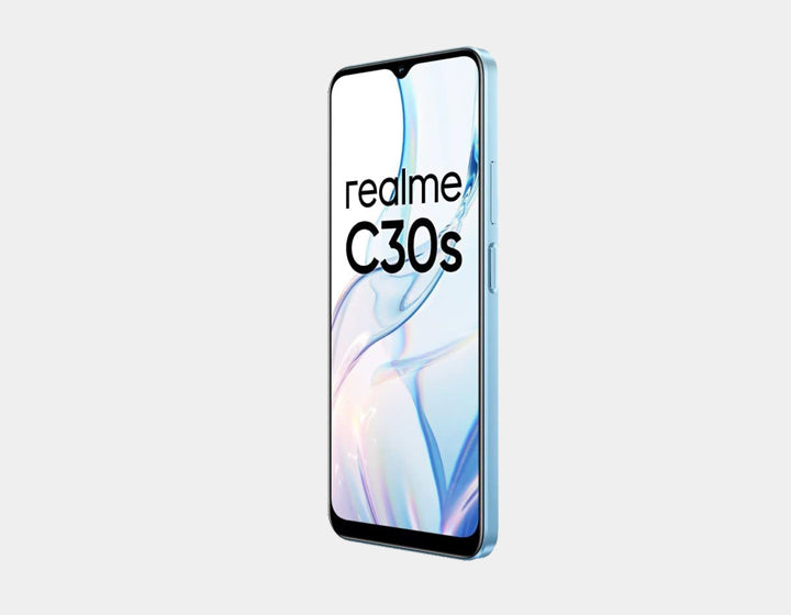 Realme C30s Dual SIM Unlocked Smartphone - 32GB ROM, 2GB RAM, GSM Compatible - Stripe Blue | Perfect for Travel, Work & Everyday Use