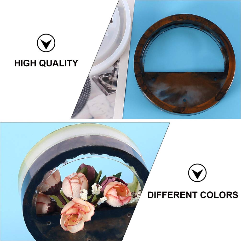 EXCEART Silicone Epoxy Resin Mold for Door Handles, Planters, Vases, Flower Pots, Soap & Crystal Casting - DIY Craft Molds for Home Decor, Jewelry Making & Gift Projects