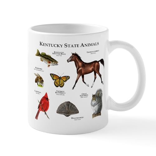 White - Kentucky State Animals Mug