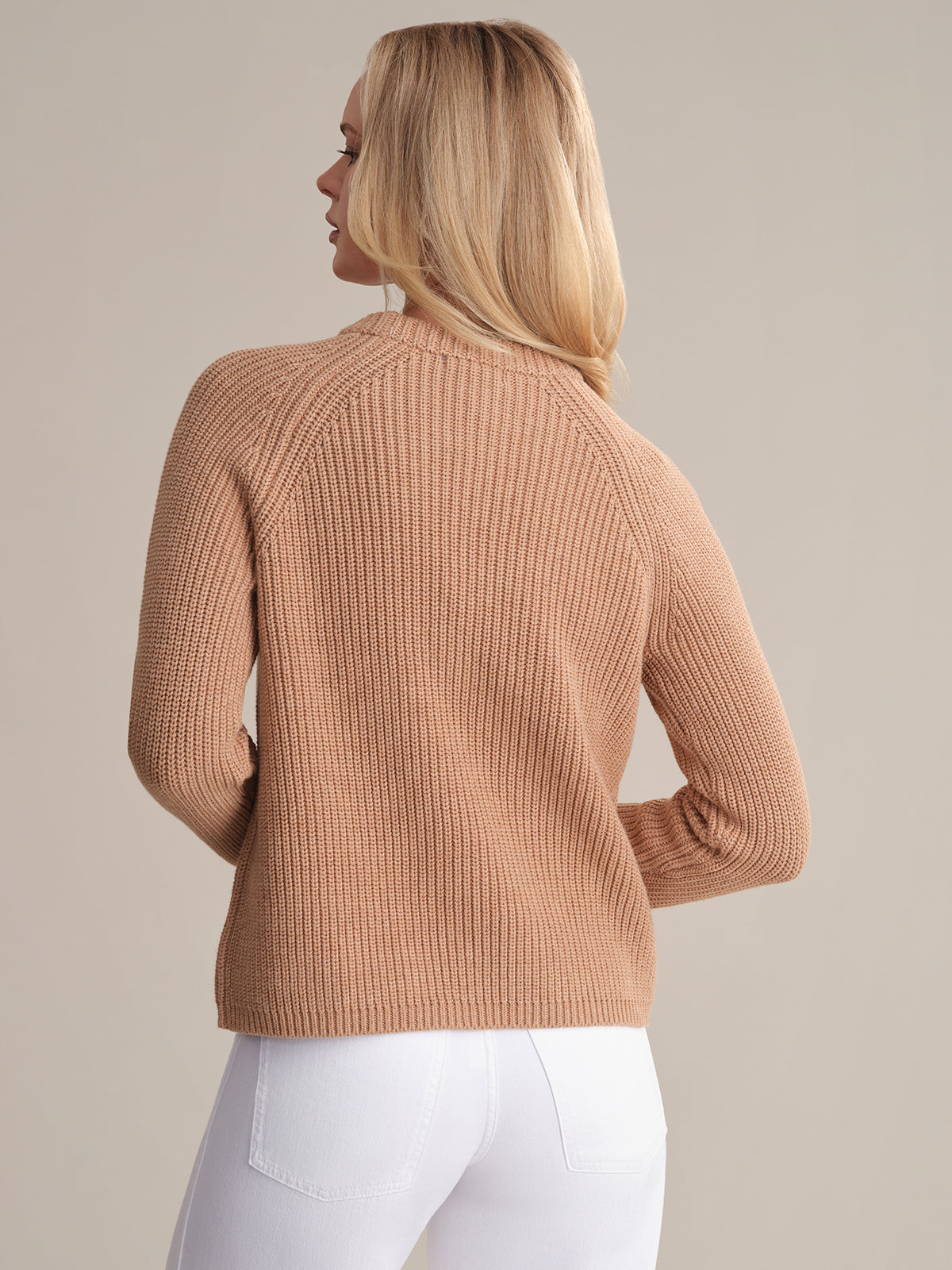 Jane: Women's Crewneck Shaker Stitch Cotton Sweater - Soft Casual Pullover for Fall & Winter | Perfect for Office, Date Night & Weekend Outings
