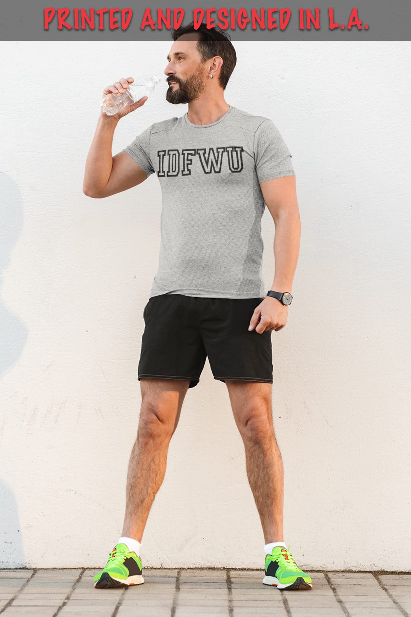 IDFWU Hip Hop Graphic T-Shirt for Men - Cool Attitude & Nonchalant Mindset Tee - Perfect for Streetwear, Concerts, and Casual Outfits
