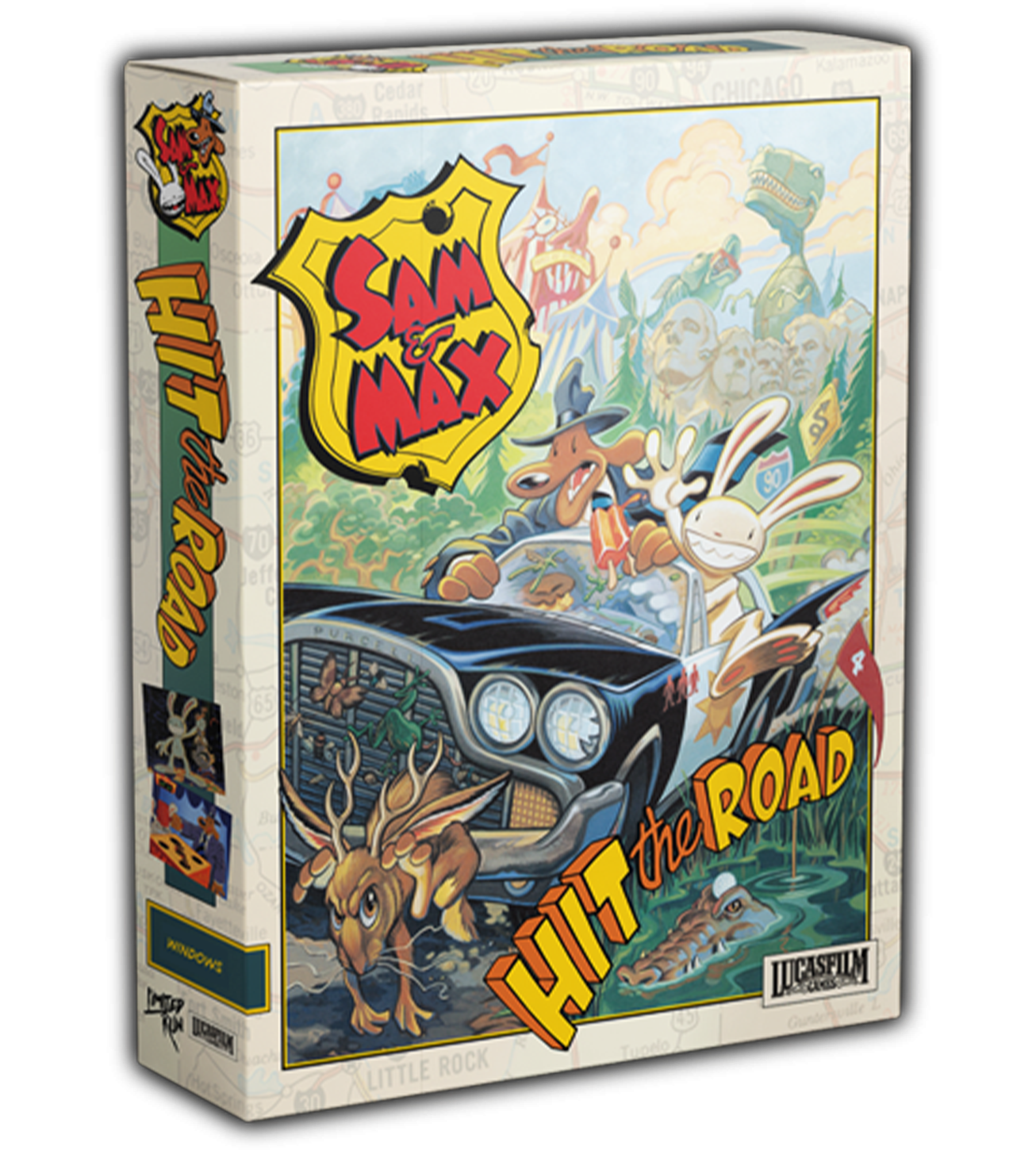 Sam & Max Hit the Road Collector's Edition PC Game - Classic Adventure Game for Windows - Perfect for Retro Gaming Fans & Collectors