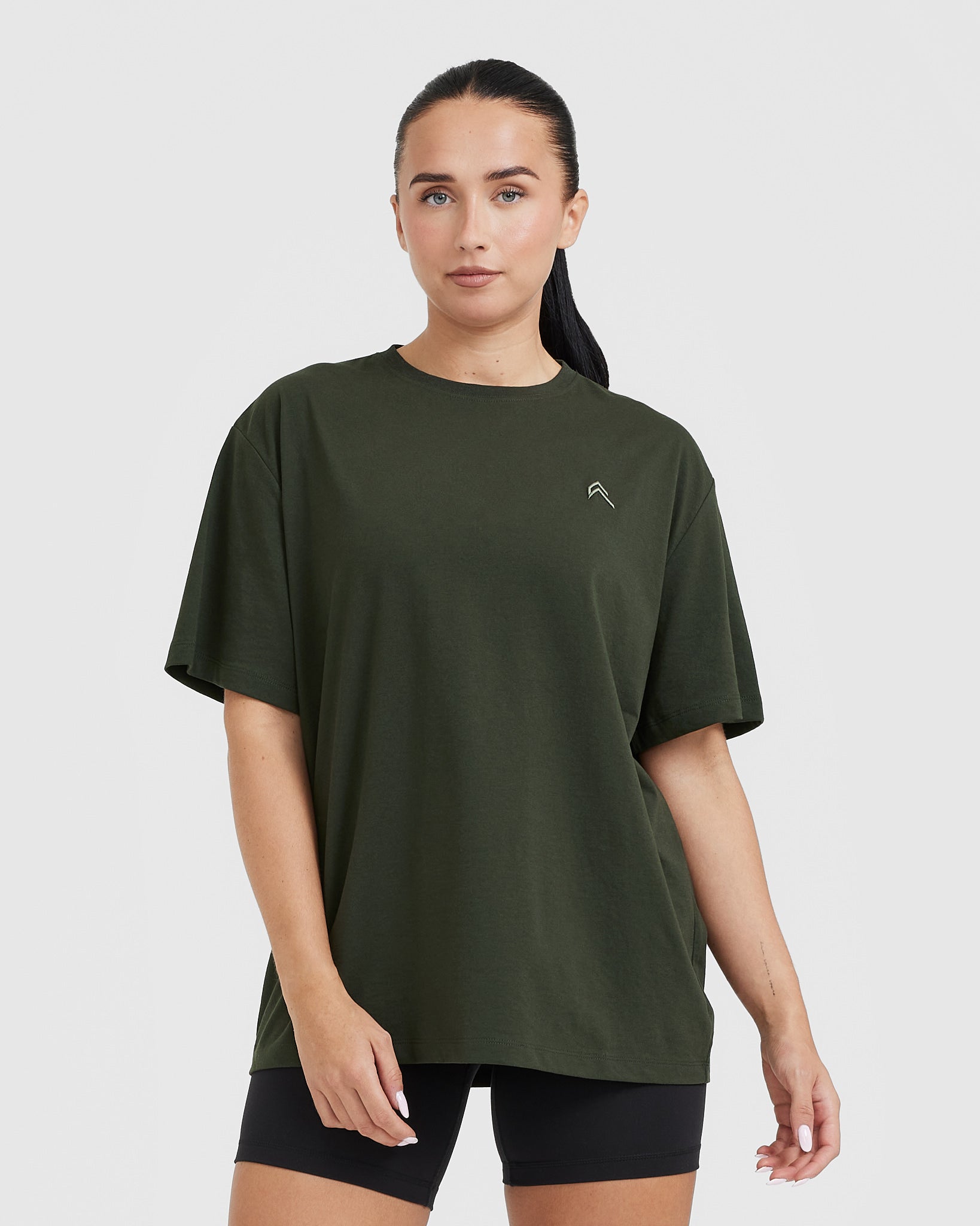 Classic Oversized Lightweight Cotton T-Shirt for Men & Women | Soft Breathable Casual Tee | Perfect for Everyday Wear, Lounging & Street Style (Khaki)