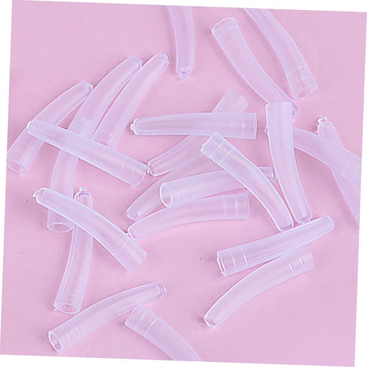 Mikinona 30pcs Silicone Lash Tweezers Covers - Eyelash Extension Forceps Tip Protectors for Professional & Home Use | Beauty Salon, DIY Lash Kit Accessories