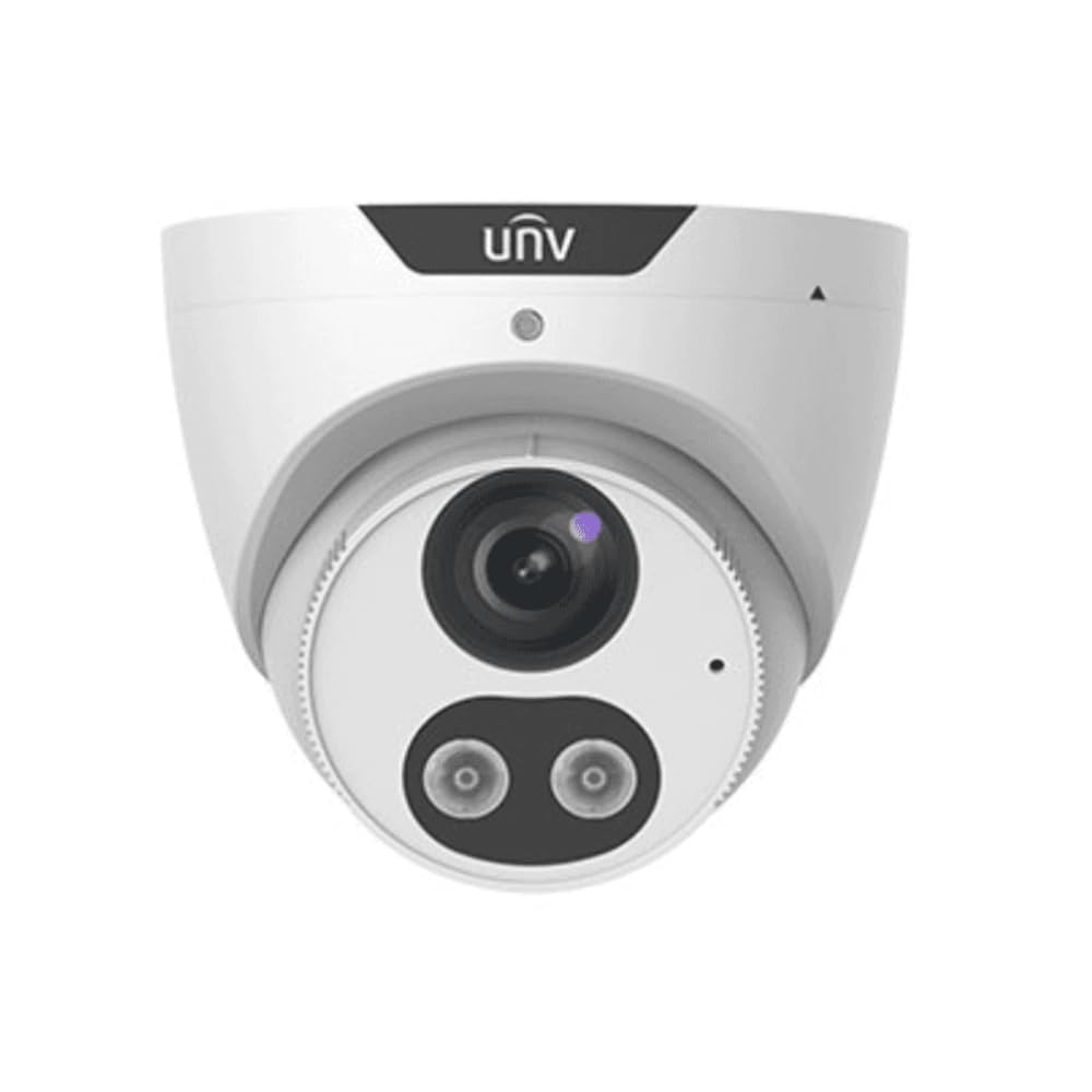 Uniview IPC3614SB-ADF28KMC-I0 4MP HD Security Camera with Light & Sound Alarm - Outdoor/Indoor Surveillance for Home, Office & Business Protection
