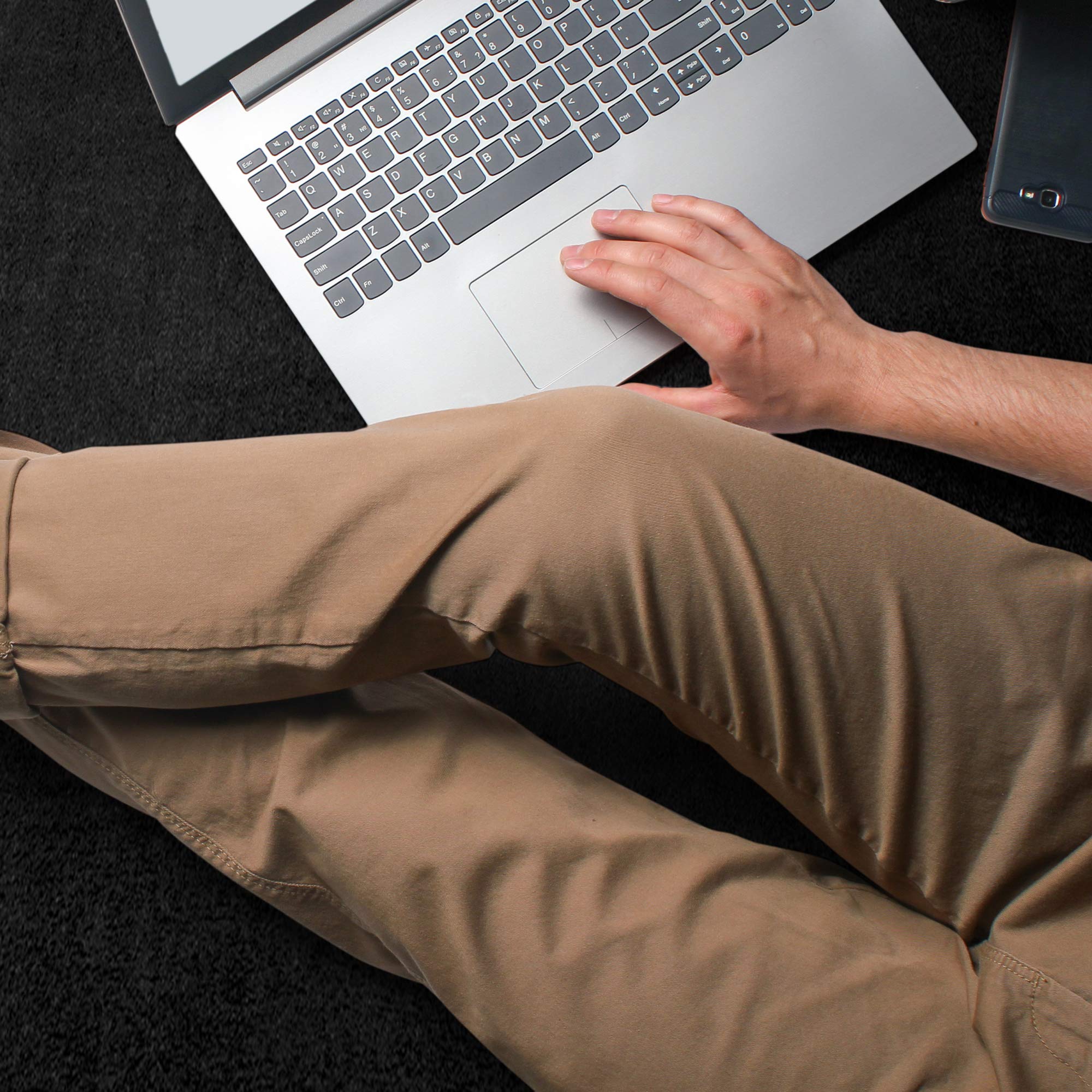 3/8 Inch Thick Interlocking Foam Carpet Tiles - Durable Anti-Fatigue Floor Mats for Home, Office & Classroom - Soft Support for Standing Desks, Play Areas & Workspaces