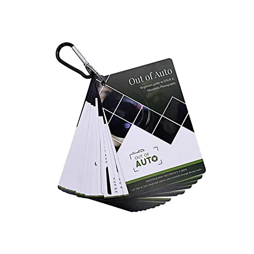 DSLR Photography Cheat Sheet Cards - Quick Reference Guide for Manual Mode Settings on Nikon, Sony & Canon Cameras - Essential Camera Accessories for Beginners - Perfect for Outdoor, Travel & Studio Photography