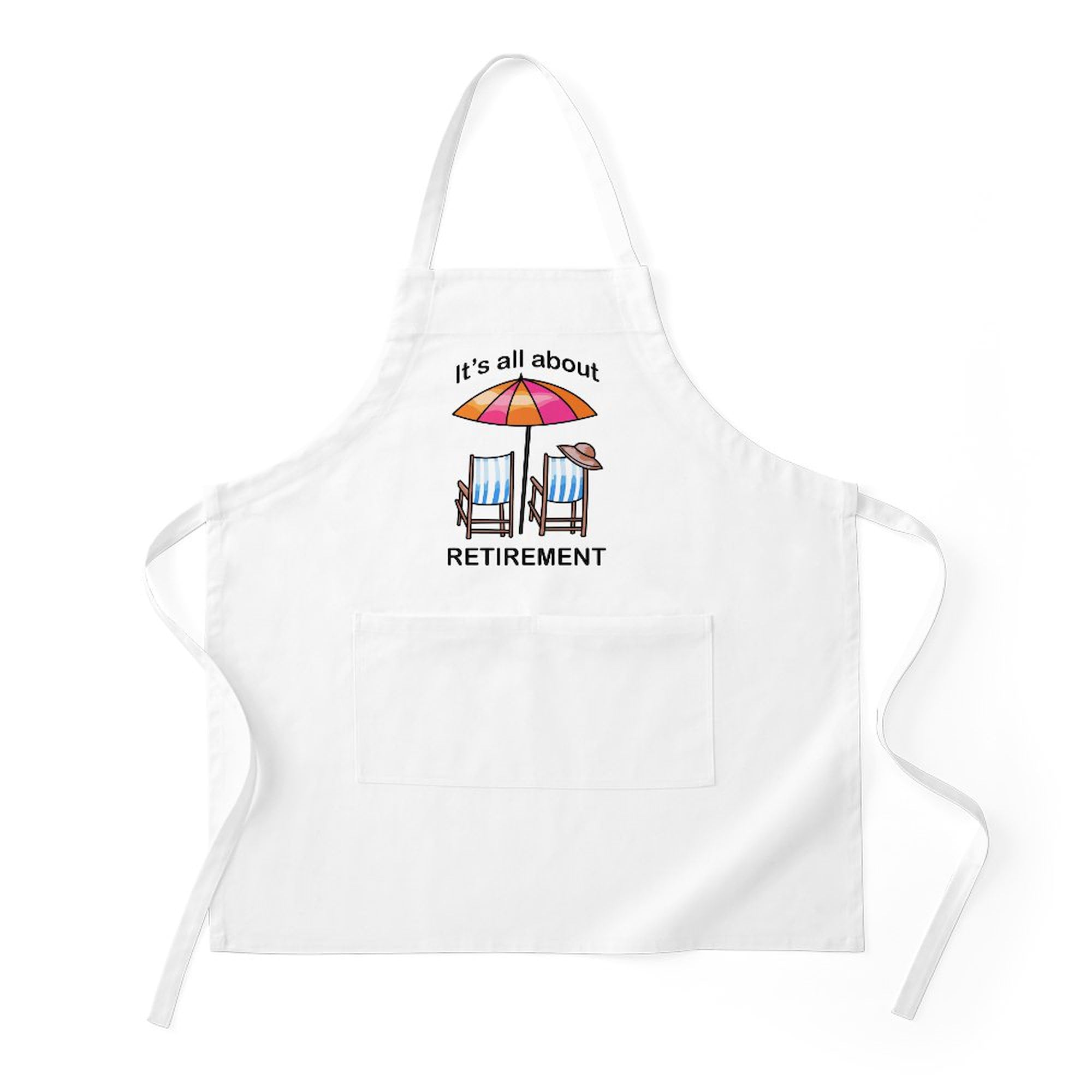 Retirement Gift Kitchen Apron with Pockets - BBQ Grilling & Baking Apron for Men & Women - Perfect for Cooking, Hosting & Outdoor Parties
