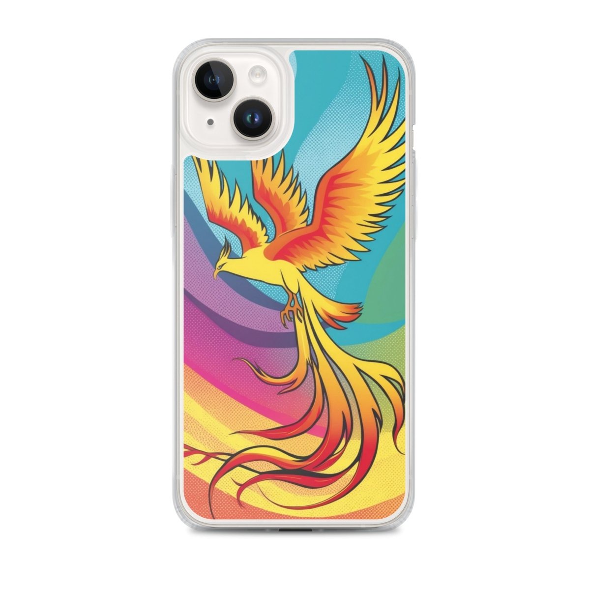Rising Phoenix - MagSafe® Compatible Clear iPhone Case | Ultra Slim Protective Cover for iPhone 12/13/14/15 | Perfect for Everyday Use & Wireless Charging