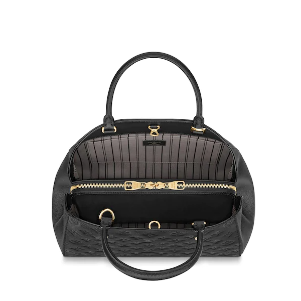 Authentic LV Montaigne MM Monogram Empreinte Leather Handbag in Noir Black | Luxury Designer Tote for Women | Perfect for Work, Travel & Everyday Elegance