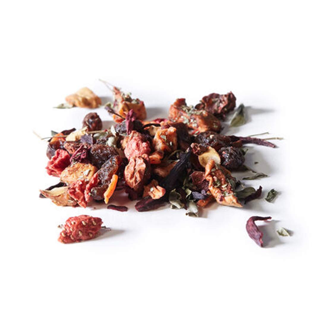 DAVIDs TEA Organic Strawberry Moringa Herbal Tea - 10oz Loose Leaf Tea for Energy & Wellness | Perfect for Morning Boost, Afternoon Pick-Me-Up & Relaxation