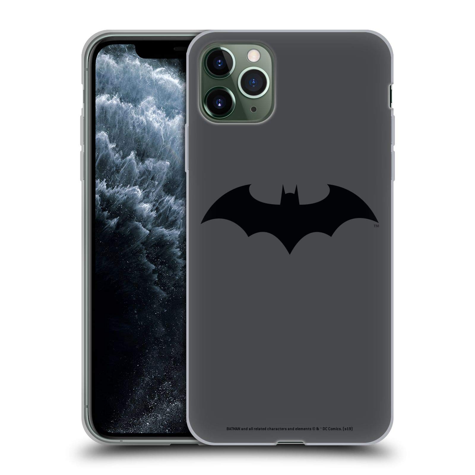 Official Batman DC Comics Hush Logo Soft Gel Case for iPhone 11 Pro Max - Durable Protective Phone Cover with Superhero Design - Perfect for DC Fans, Comic Lovers & Everyday Use