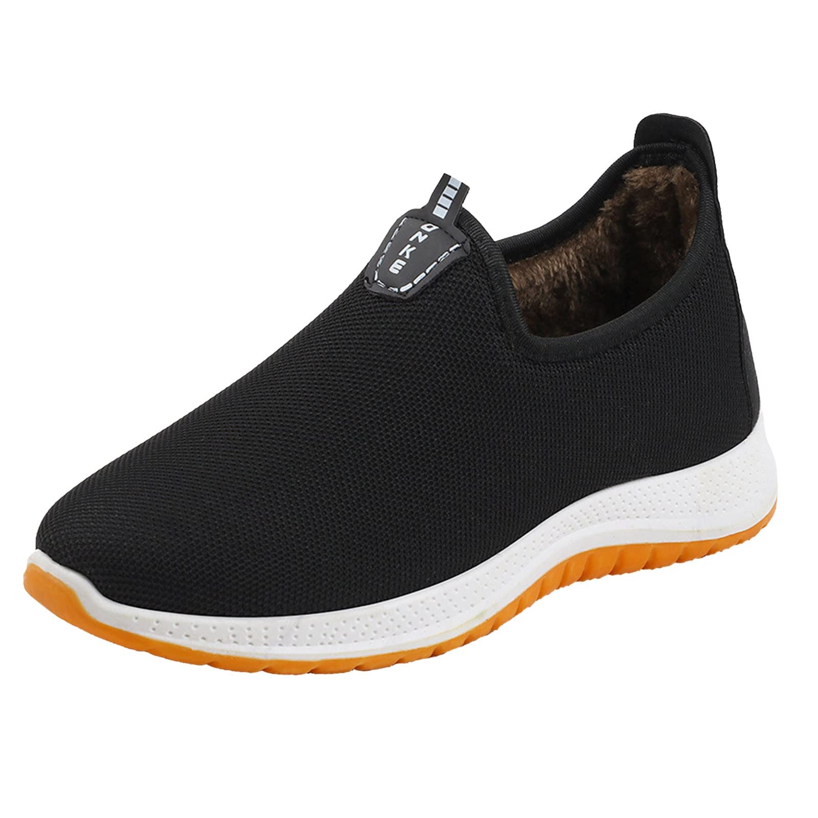 Men's Winter Running Shoes - Thickened Cotton Fabric Trainers for Jogging & Casual Wear | Comfortable Athletic Sneakers for Outdoor Sports & Daily Walking