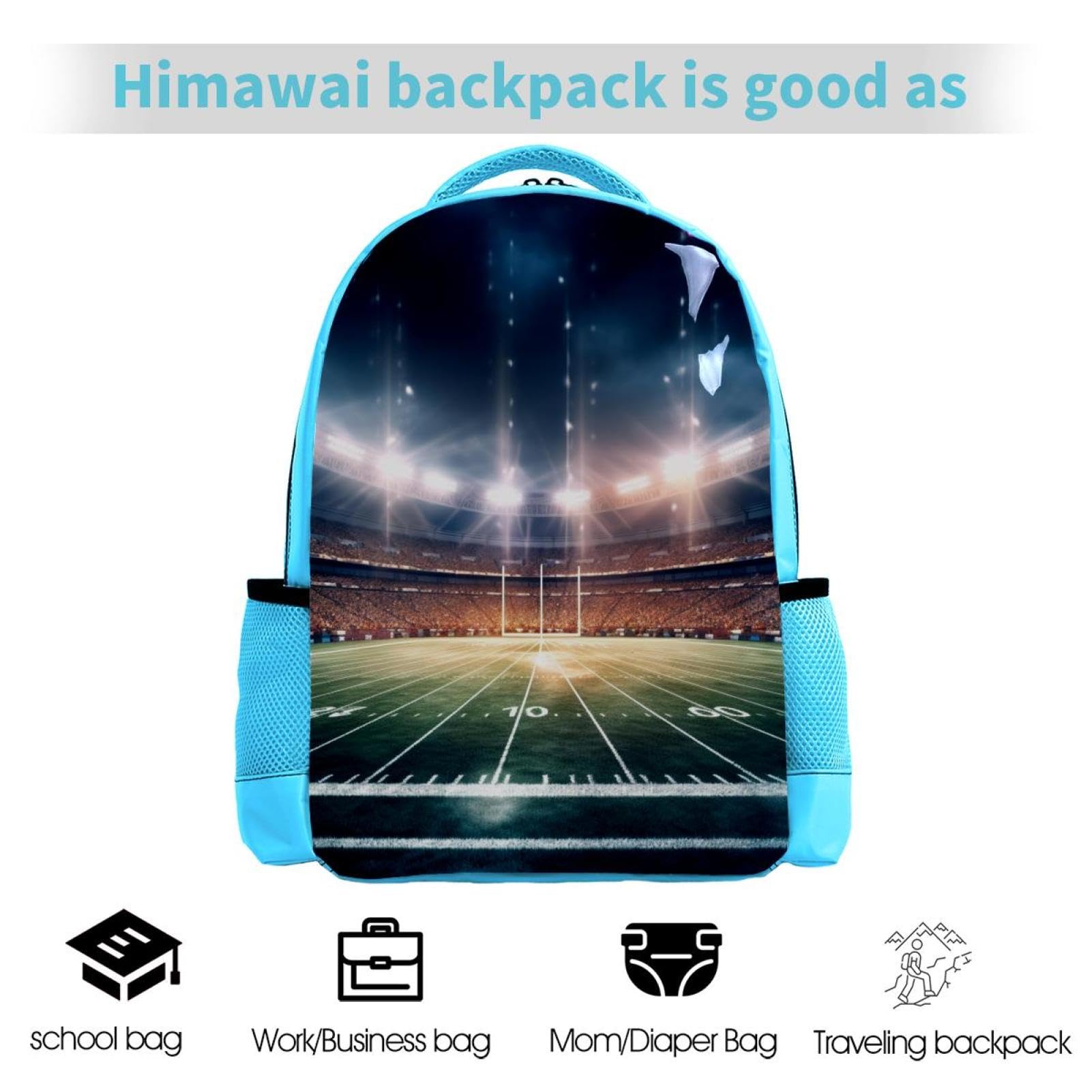 Best Travel & Work Backpack for Men & Women - Durable Laptop Backpack with USB Charging Port - Perfect for Commuting, College, Hiking & American Football Games