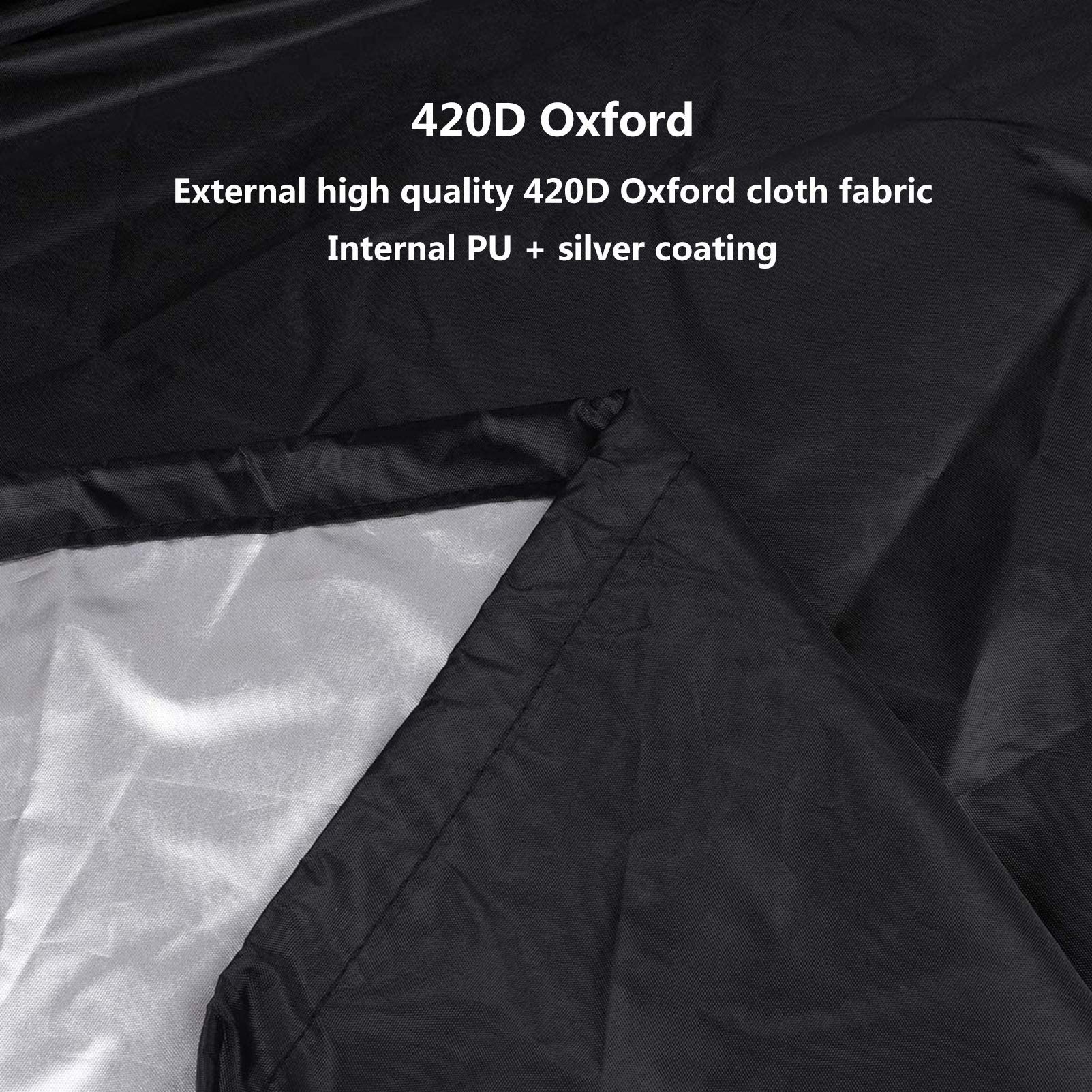Waterproof 420D Oxford Fabric Patio Rattan Cube Set Cover 130x83x23in - Heavy Duty, Windproof & Rip Proof - Outdoor Garden & Patio Furniture Protection for All Weather Conditions