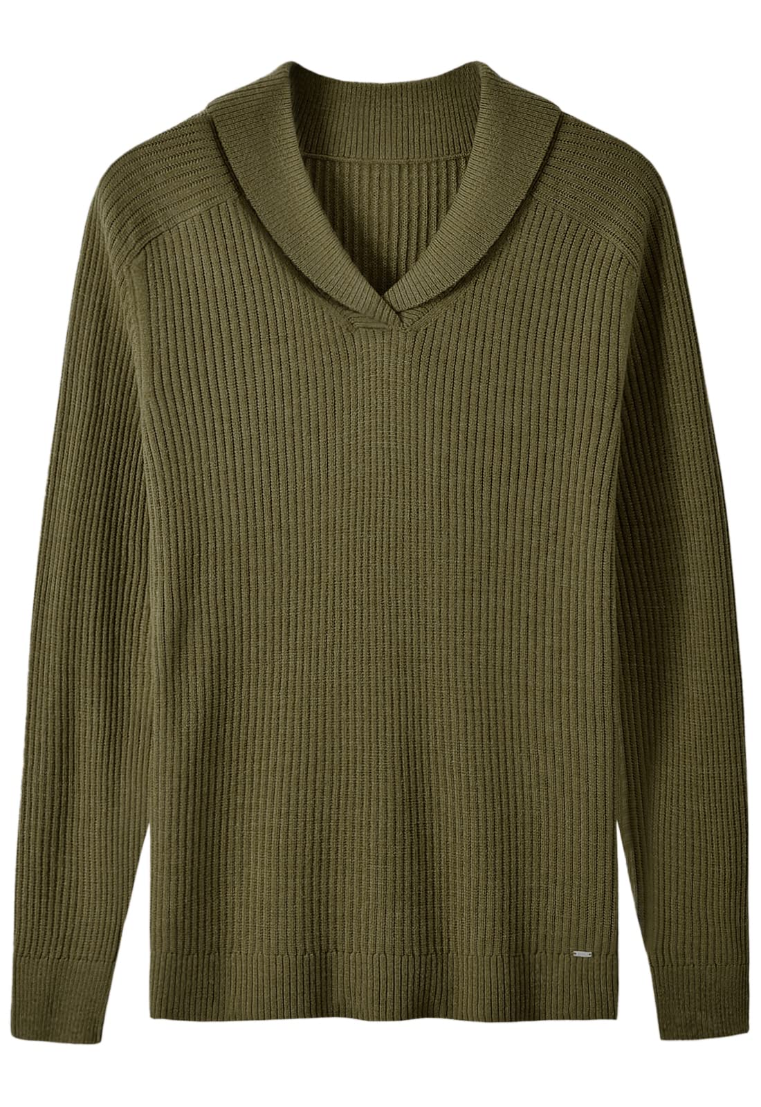 ZHILI Men's Slim Fit Cable Knit Sweater - Shawl Collar Pullover for Casual Wear | Winter Warm Fashion | Office & Date Night Outfits