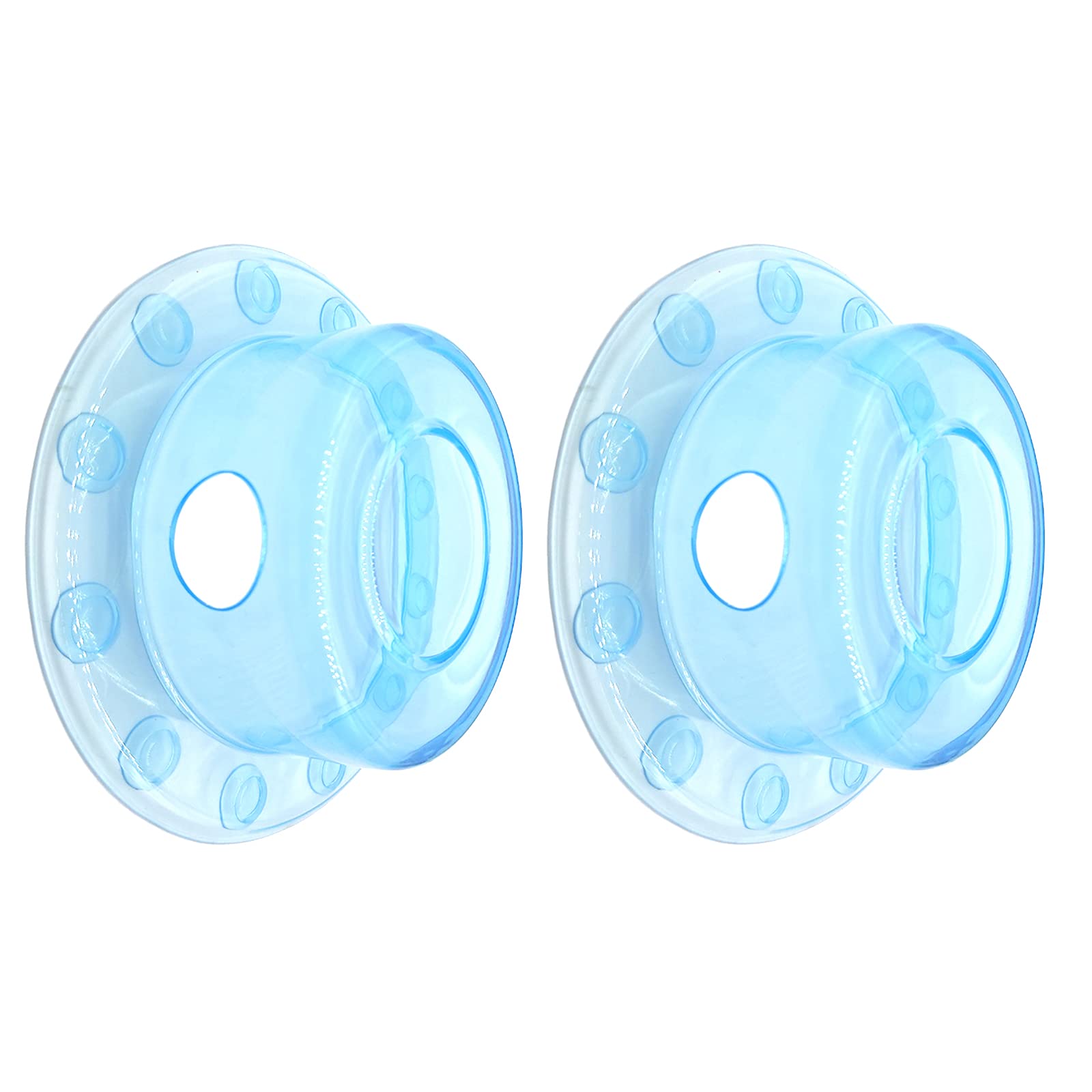 **2-Pack Blue Bath Overflow Drain Cover - Home Merc Tub Stopper for Deeper Baths | Prevent Water Waste & Enhance Bathroom Safety (Ideal for Kids & Relaxing Soaks)**