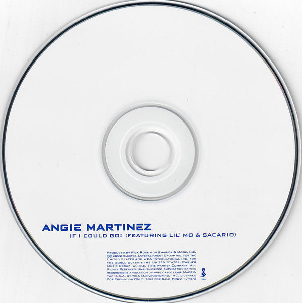 Angie Martinez Featuring Lil' Mo & Sacario - If I Could Go! Limited Edition Promo CD Single (NM/Mint Condition) - Perfect for Hip-Hop Collectors & 90s R&B Fans