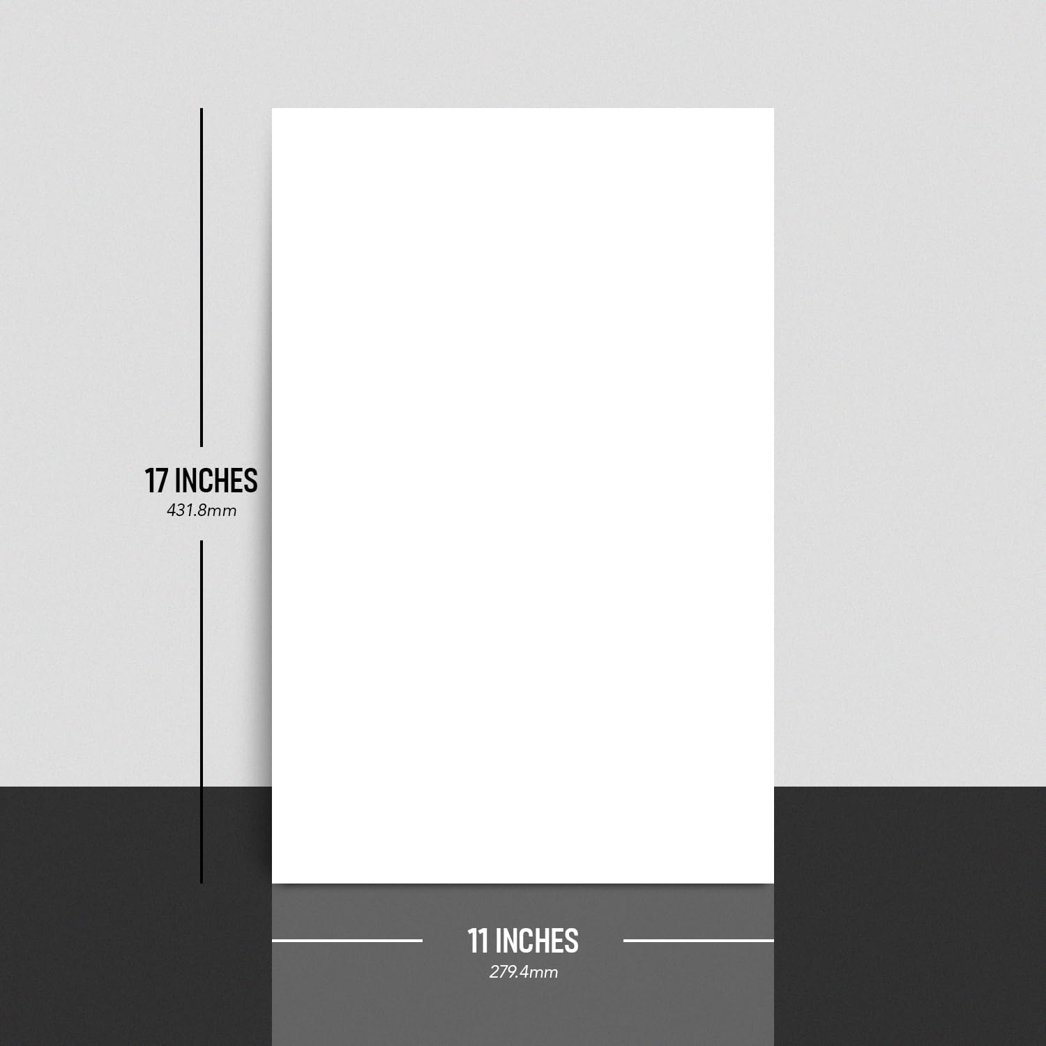 Premium 11 x 17 White Card Stock Paper - 80lb Cover (216gsm) Heavyweight Cardstock with Smooth Finish - 50 Sheets per Pack - Perfect for Arts & Crafts, Brochures, Restaurant Menus, Posters, Wedding Invitations & DIY Projects
