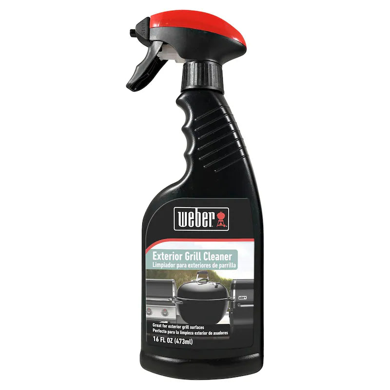 Weber Grill Cleaner for Outdoor BBQ - Heavy Duty Stainless Steel Grill Brush with Scraper - Perfect for Gas, Charcoal, and Electric Grills - Ideal for Backyard, Camping, and Tailgating