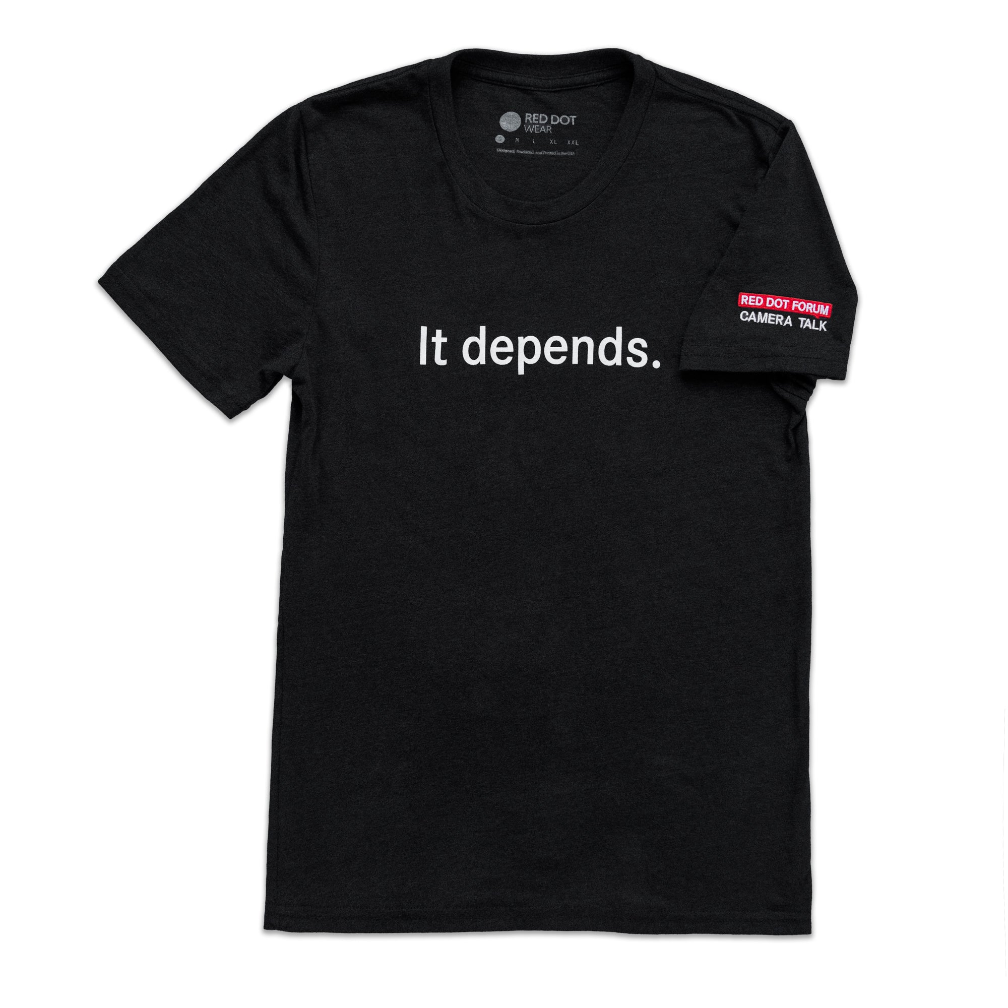 Red Dot Forum Camera Talk T-Shirt - Funny Photography Tee for Photographers & Videographers - Perfect for Photo Shoots, Film Sets & Camera Enthusiasts