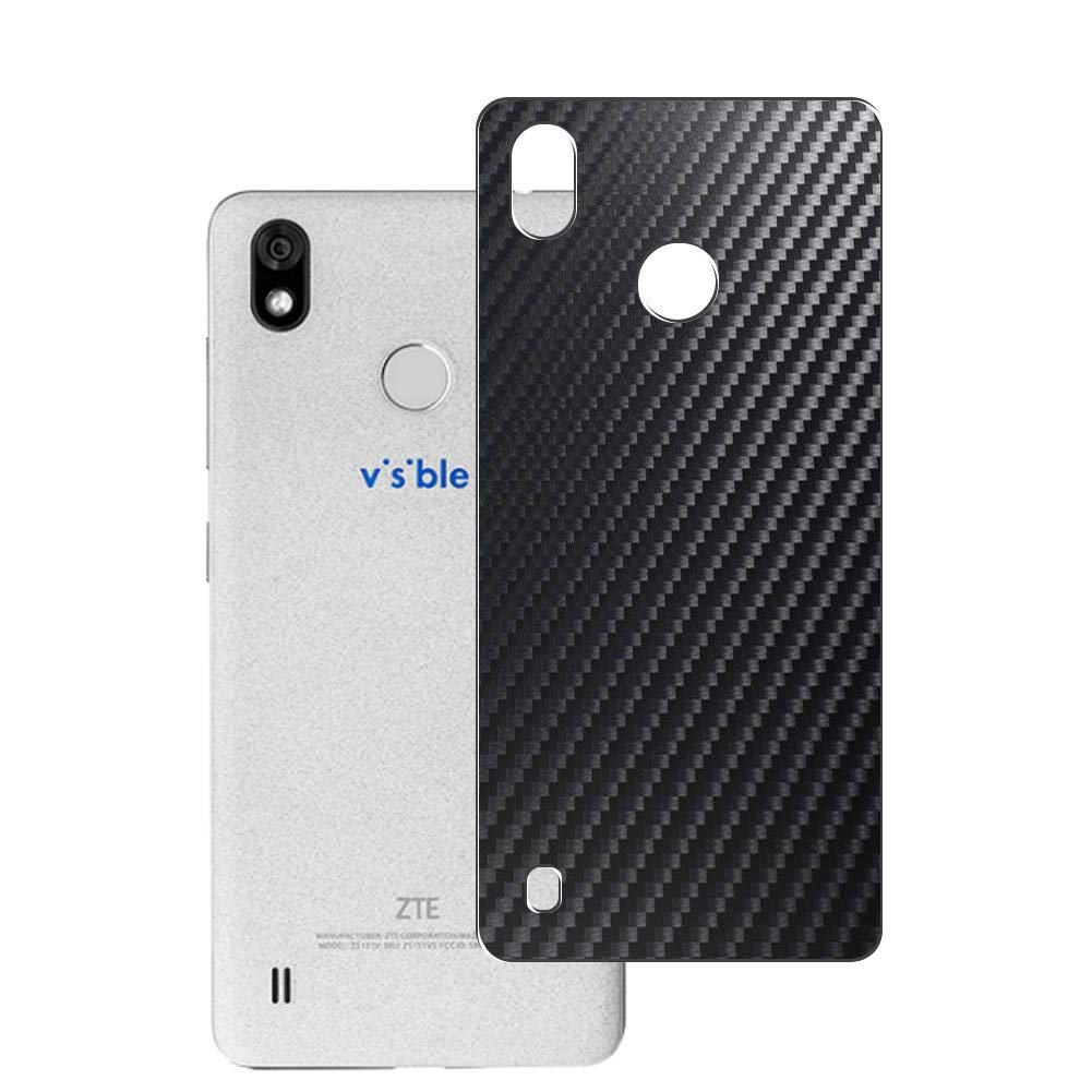2 Pack ZTE Visible R2 Back Screen Protector - Carbon Black TPU Film Guard (Not Tempered Glass) | Scratch-Resistant Protection for Phone Back Cover | Perfect for Outdoor Activities & Daily Use
