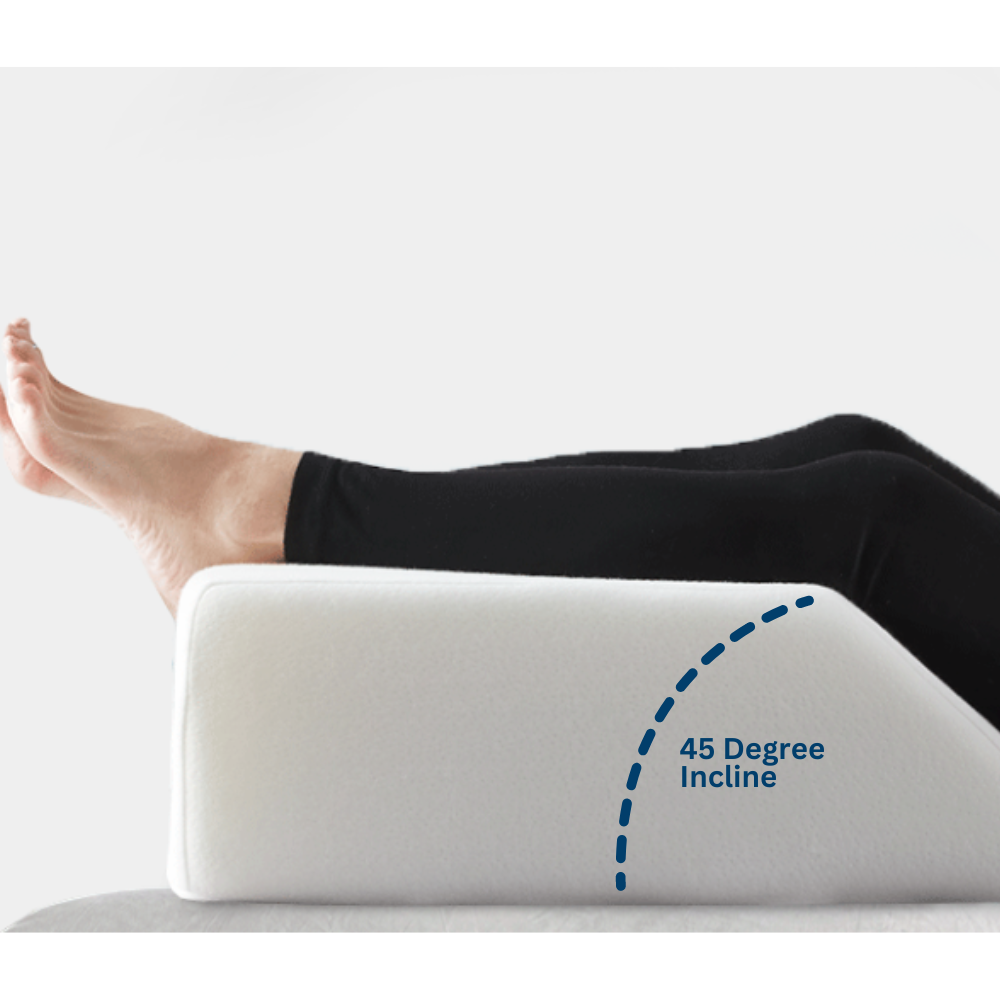 LiftPedic Leg Wedge Pillow for Sleeping, Post-Surgery & Pain Relief - Orthopedic Leg Elevation Cushion for Back, Knee, Hip Support - Perfect for Side Sleepers, Pregnancy & Recovery