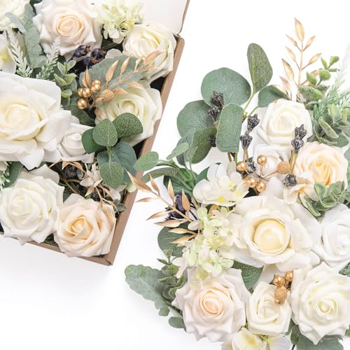 Wht-white & Sage & Gold