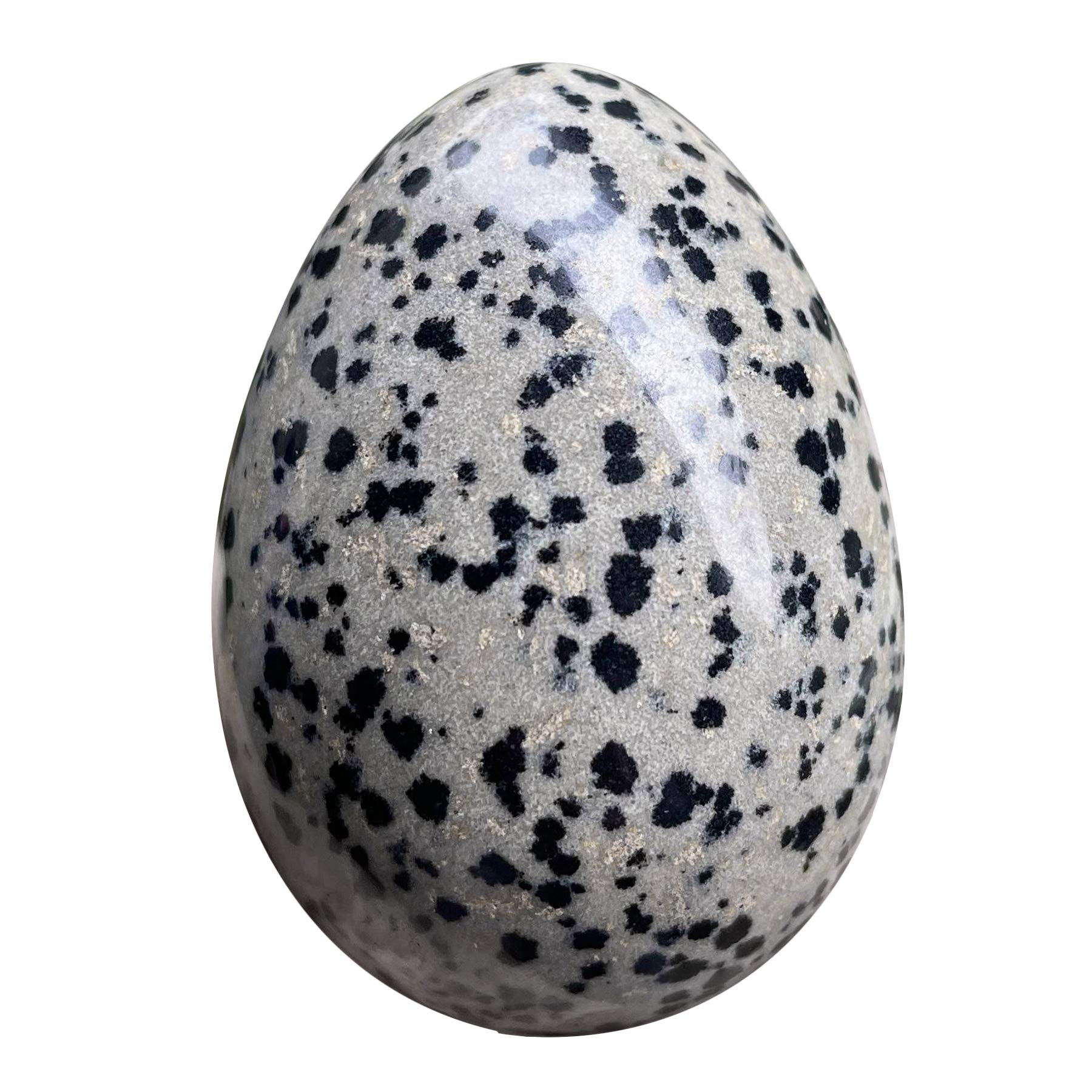 Polished Dalmation Jasper Egg - 1.8