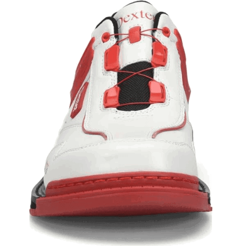 Dexter Men's SST 6 Hybrid BOA Right Hand Bowling Shoes - White/Red - Comfortable & Durable for Professional & League Bowling