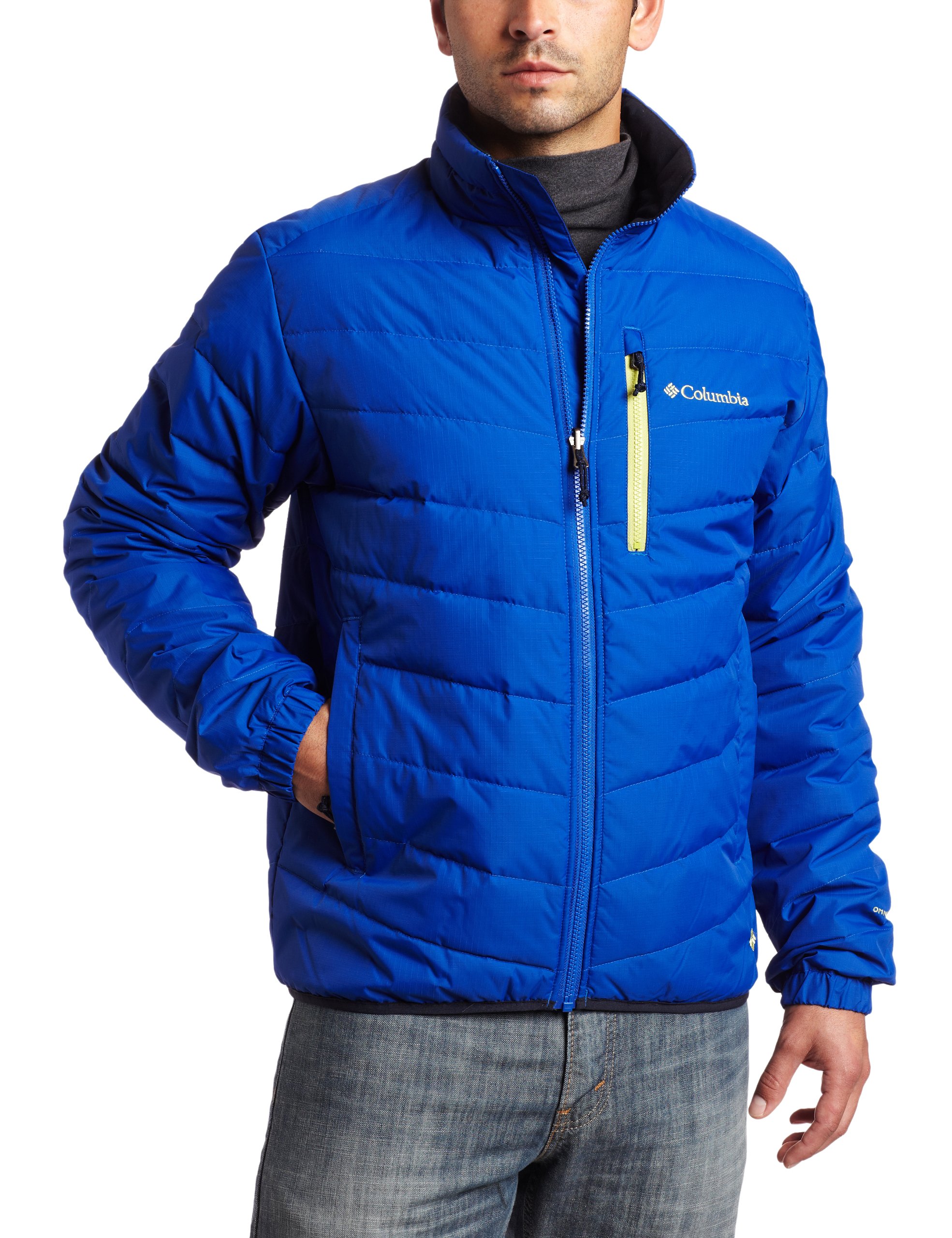 Columbia Men's Hellfire Down Jacket – Lightweight Winter Coat, Water-Resistant, Insulated for Extreme Cold – Perfect for Skiing, Hiking & Outdoor Adventures