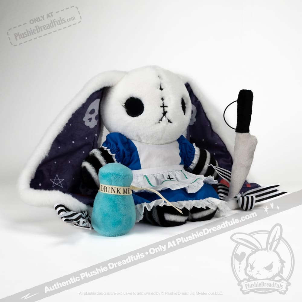 Victorian McGee's Alice in Wonderland Rabbit Plush Toy - Soft Stuffed Animal for Kids, Collectors & Disney Fans - Perfect for Gifts, Nursery Decor & Themed Parties