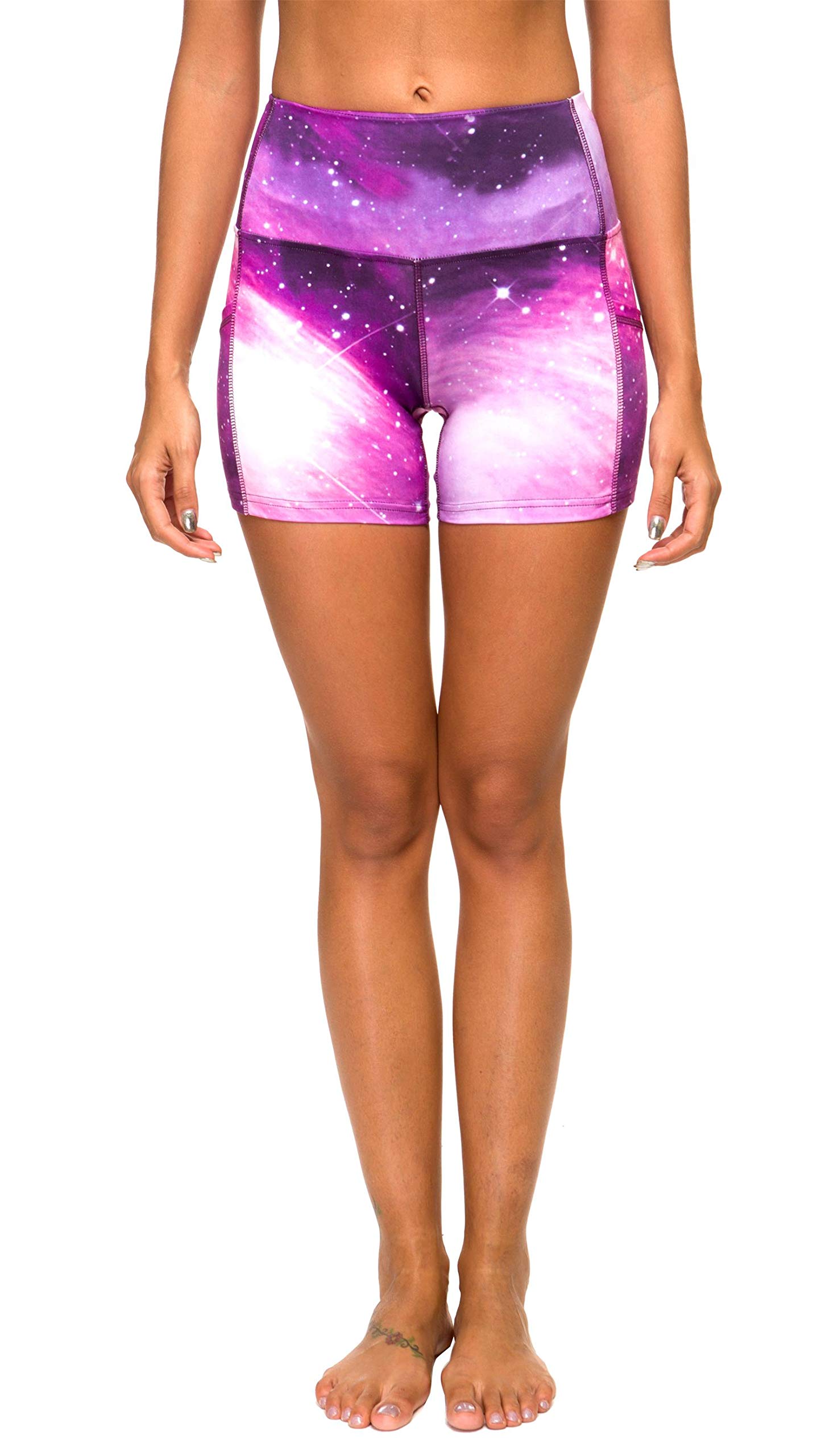 Munvot Women's High Waisted Tummy Control Workout Shorts - Moisture Wicking Running & Gym Shorts with Compression for Yoga, Fitness, and Exercise - Perfect for Jogging, HIIT, and Activewear
