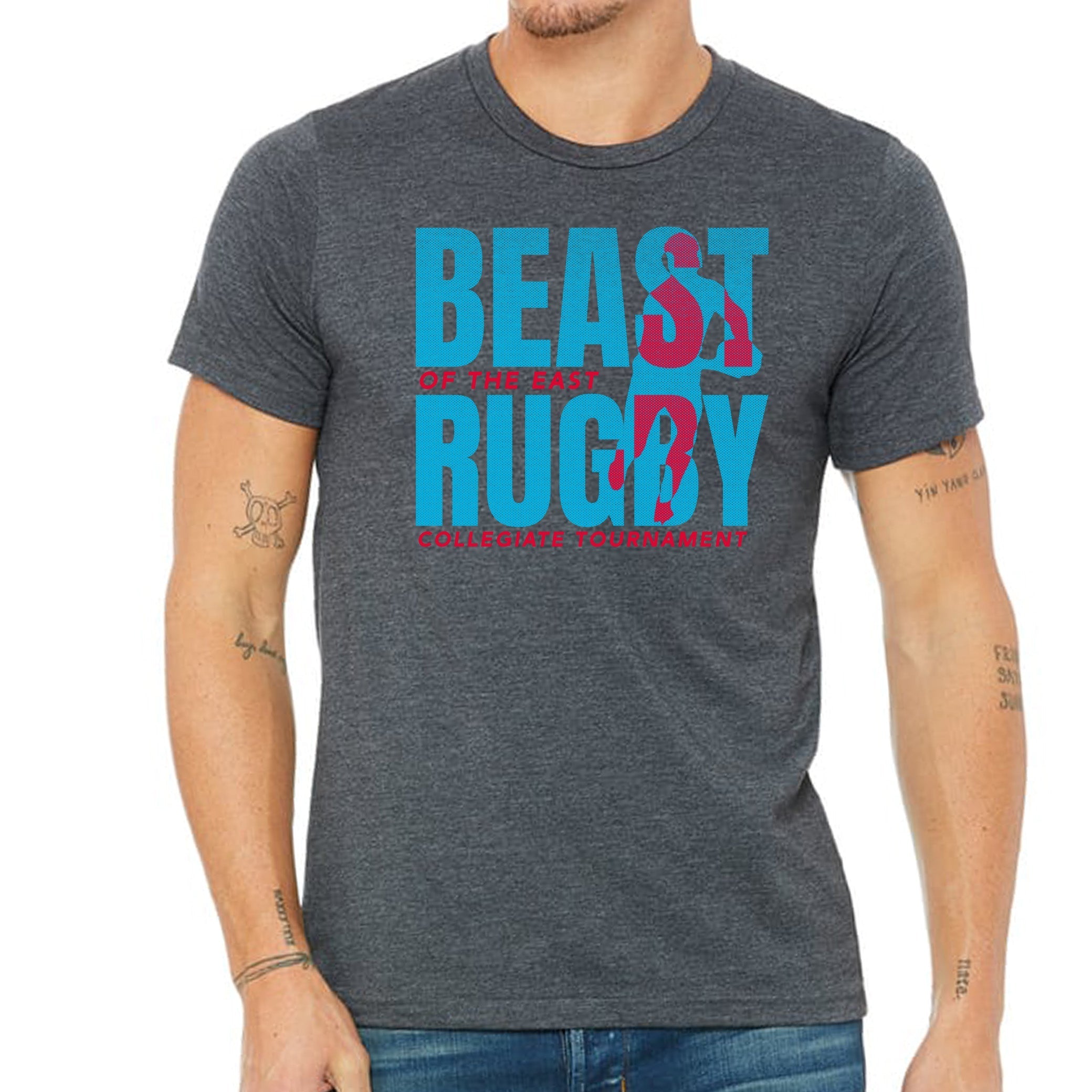 BOE '22 Beast Rugby T-Shirt - Men's Athletic Performance Tee for Rugby & Training - Perfect for Sports, Gym & Casual Wear