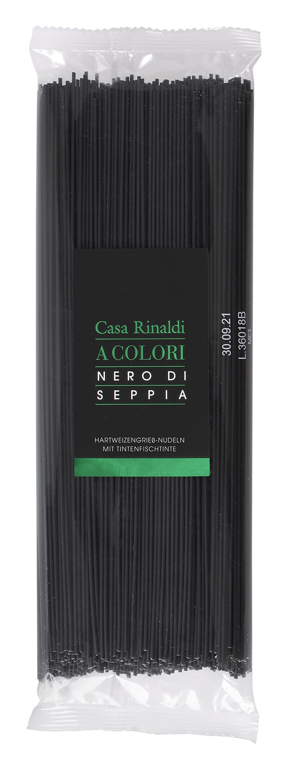 Premium Black Squid Ink Tagliatelle Pasta - 500g | Authentic Italian Seafood Pasta for Gourmet Cooking & Fine Dining