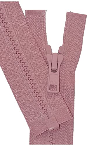 YKK #5 Molded Vislon Cupid Rose Medium Weight Jacket Zipper - 16