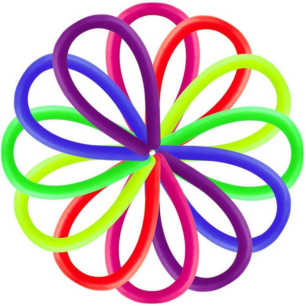 ArtCreativity Stretchy Strings - 12 Pack Colorful Stress Relief Toys for Kids & Adults, Stretchy up to 8 Feet, Fun Fidget Toys for Boys & Girls, Sensory Toys for Autism & ADHD, Vibrant Assorted Colors - Perfect for Classroom, Office & Home Relaxation