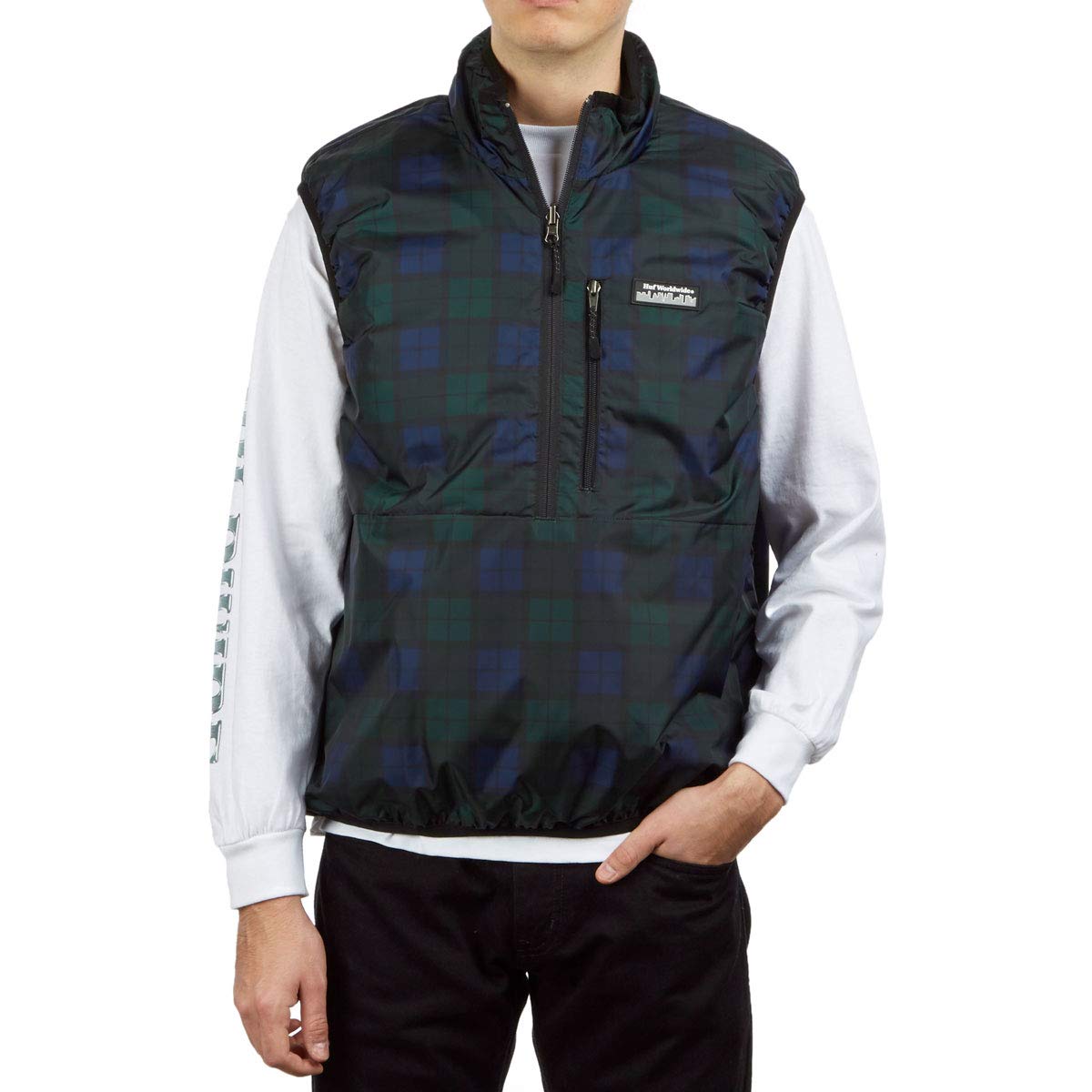 HUF Taos Reversible Vest Jacket for Men & Women - Insignia Blue Windproof Lightweight Puffer Vest | Perfect for Hiking, Camping & Outdoor Activities